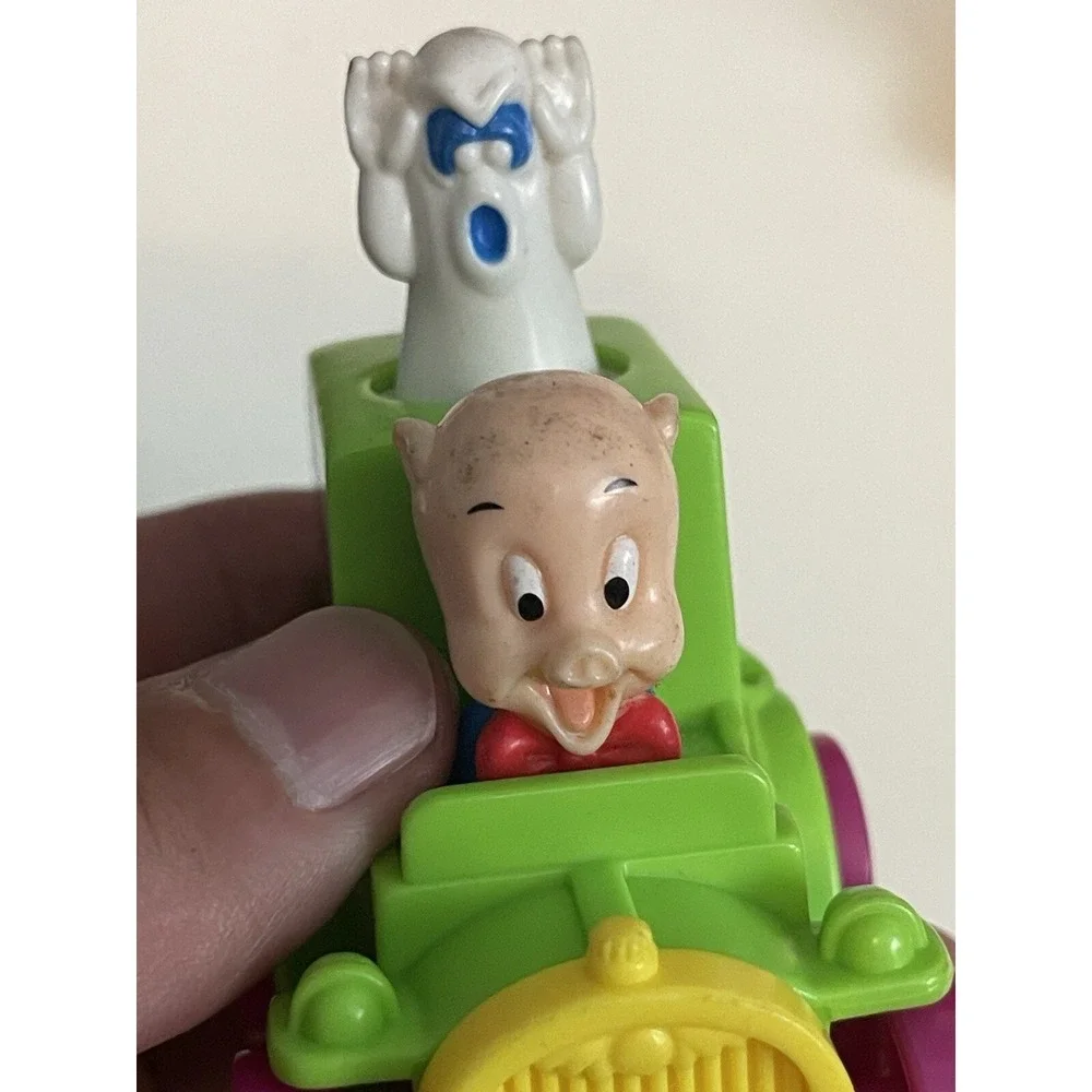 Vintage 1992 Warner Bros Porky's Ghost Catchers Toy Car Looney Tunes , Lot Of. 4